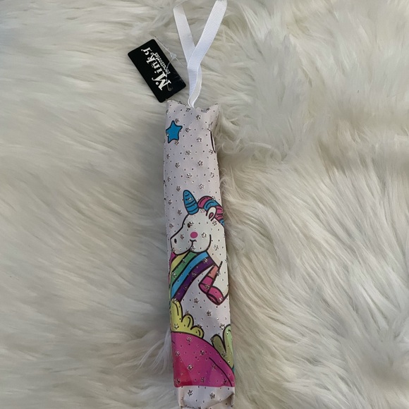 Light Pink Glittered Unicorn Pencil Bag - Picture 2 of 5